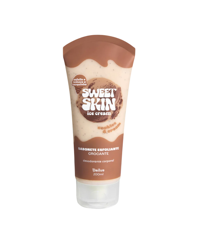 SABONETE ESFOLIANTE CROCANTE (COOKIES & CREAM) – SWEET SKIN ICE CREAM - DAILUS