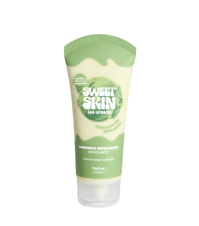 SABONETE ESFOLIANTE CROCANTE (MOUSSE DE PISTACHE) – SWEET SKIN ICE CREAM - DAILUS