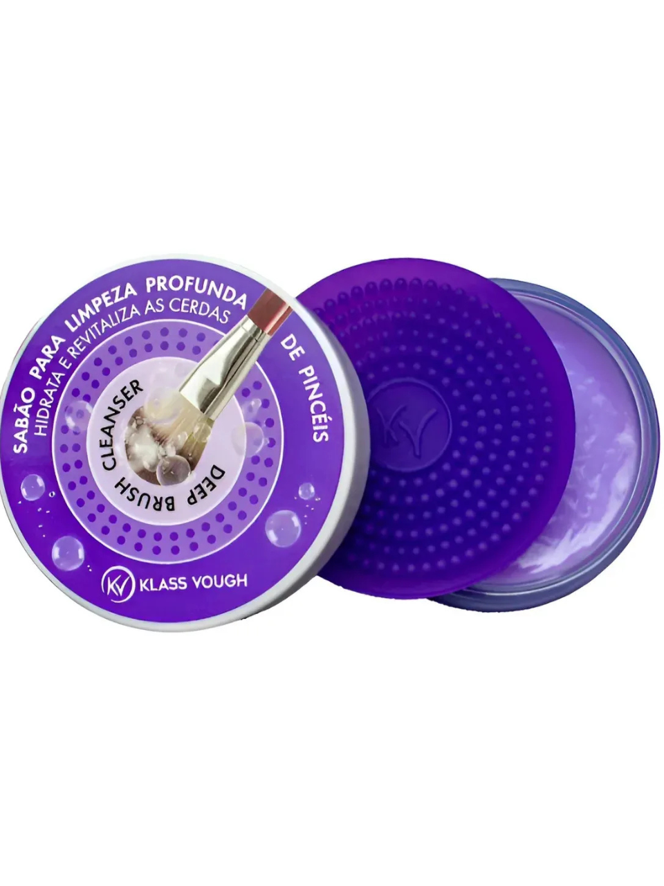 Sabonete Sólido Limpador Pincéis Klass Vough 50g Violeta