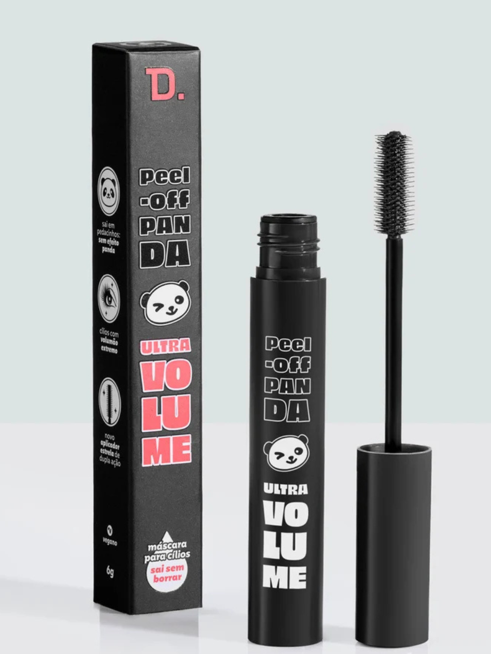 MÁSCARA PARA CÍLIOS PEEL-OFF PANDA ULTRA VOLUME – PRETO
