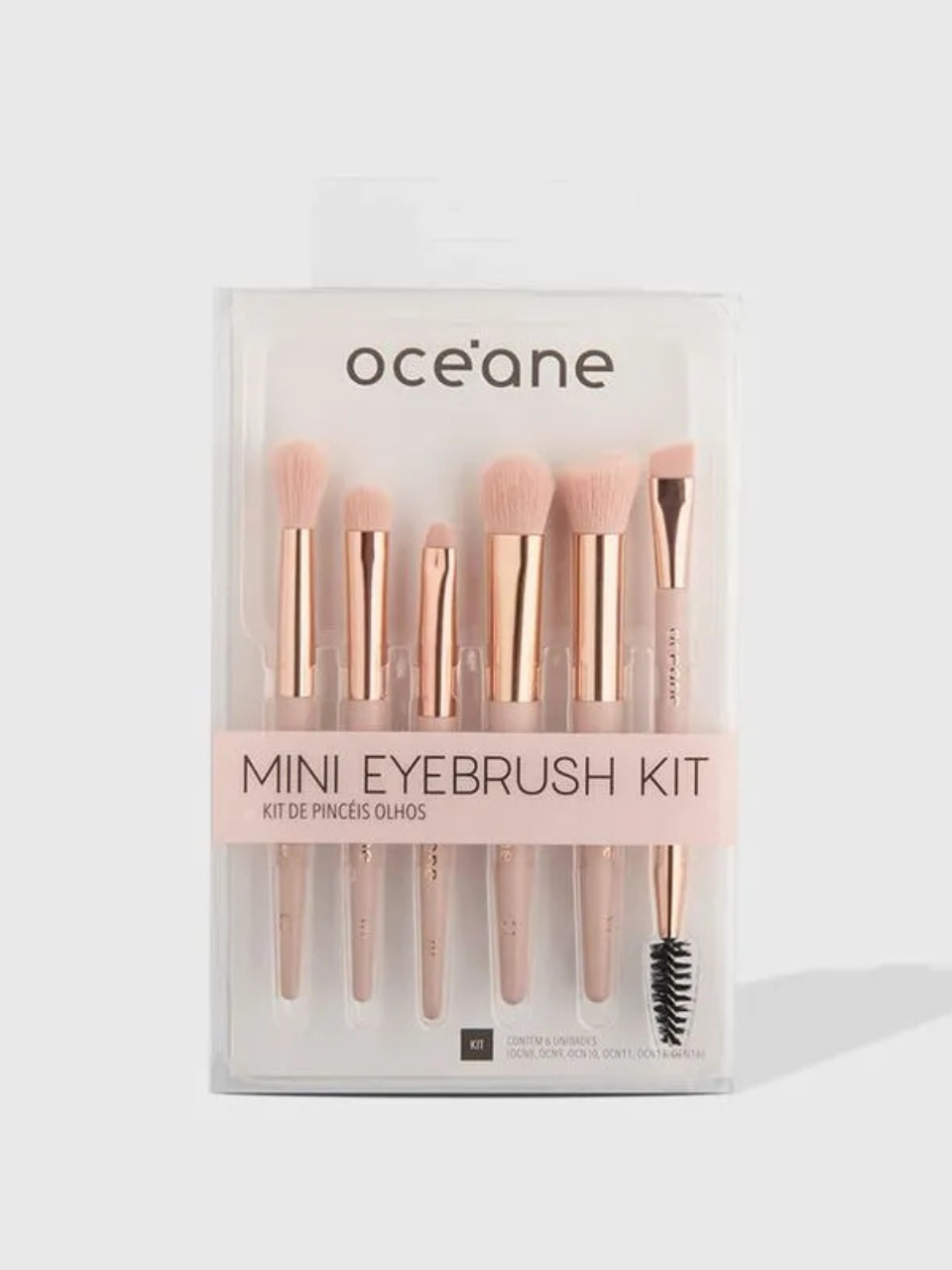 Mini Kit com 6 Pincéis para Olhos - Mini Eyebrush Kit