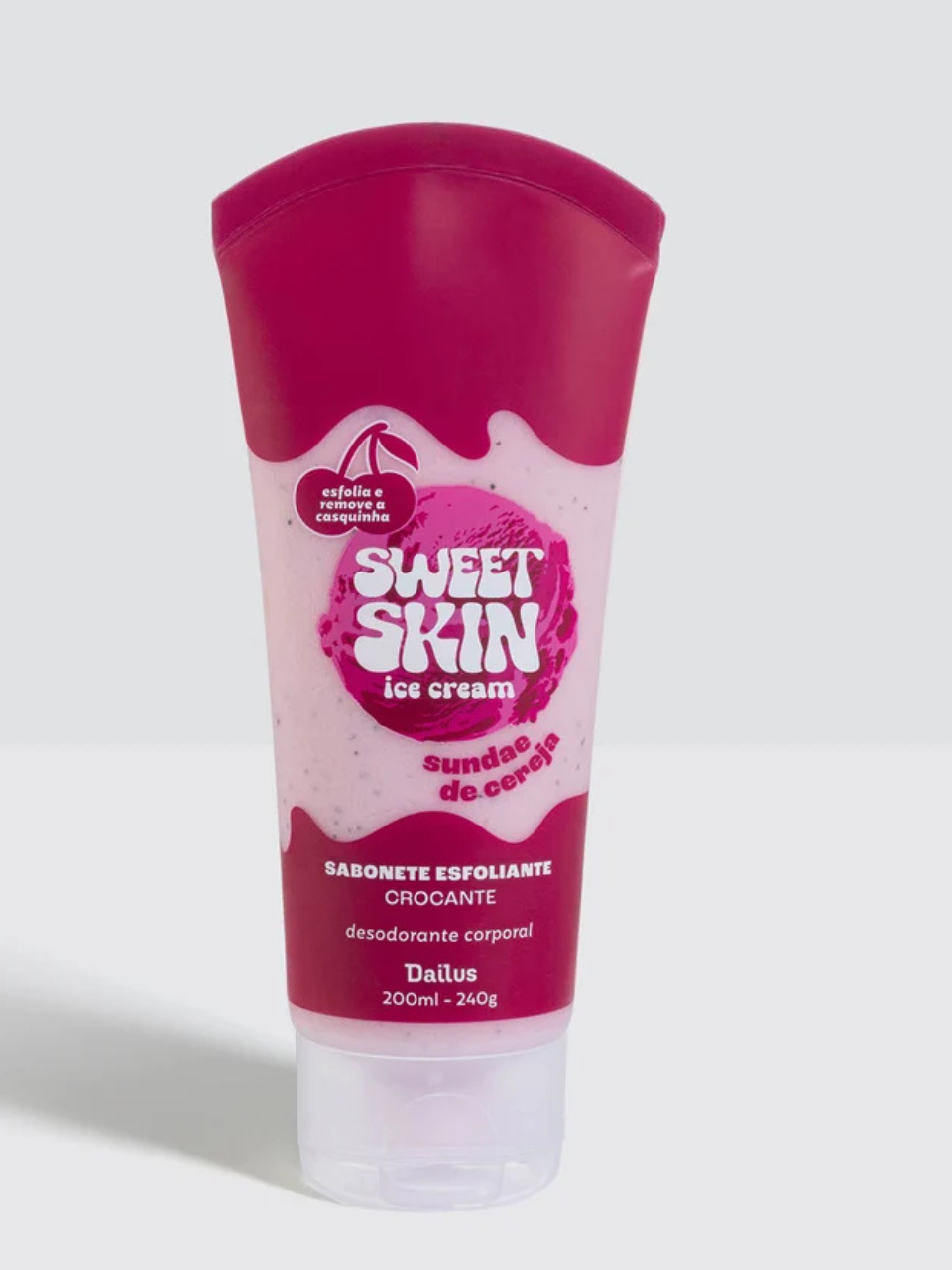 SABONETE ESFOLIANTE CROCANTE (SUNDAE DE CEREJA) – SWEET SKIN ICE CREAM