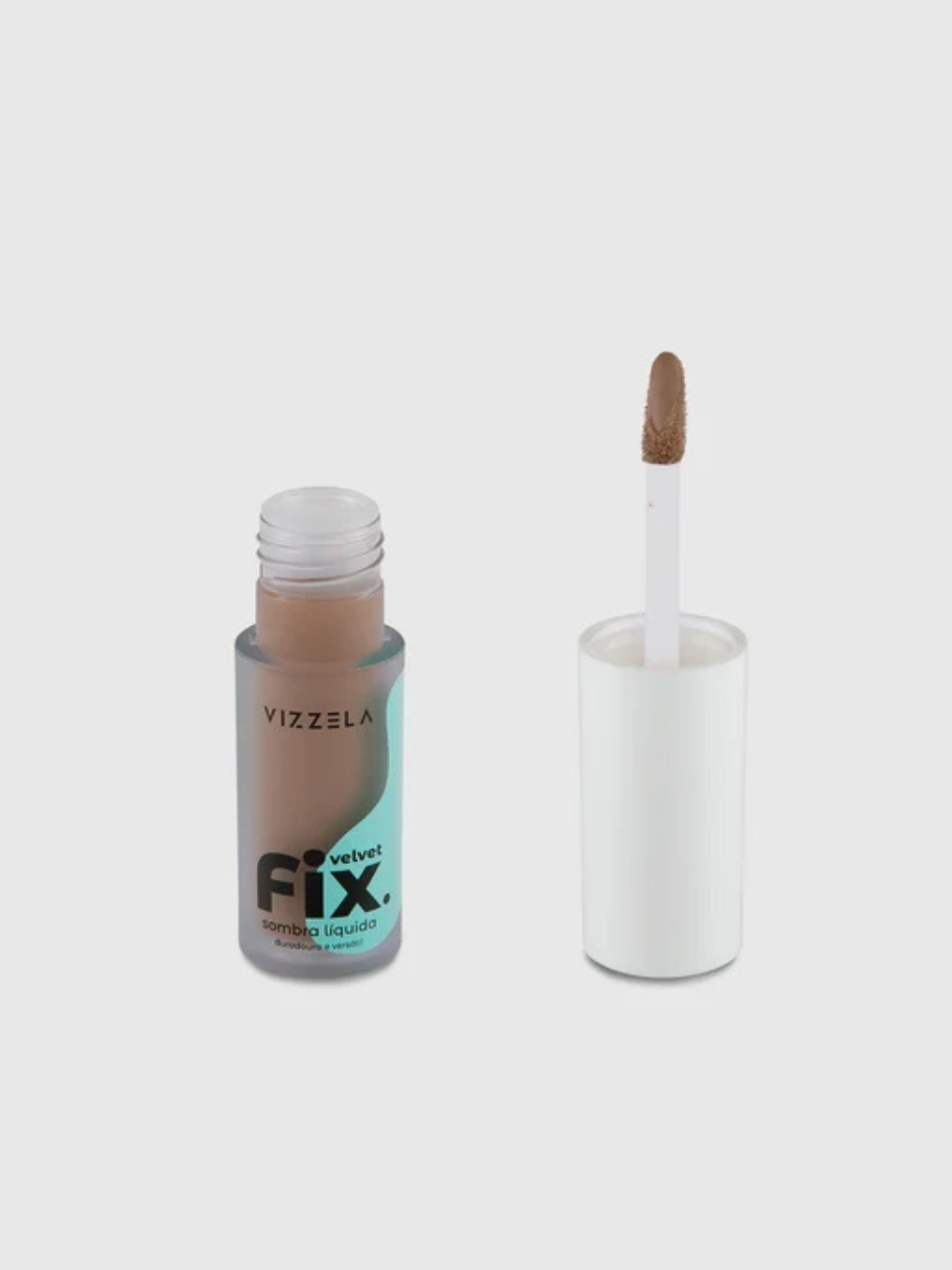 Sombra Líquida Velvet Fix - Vizzela  MOCHA