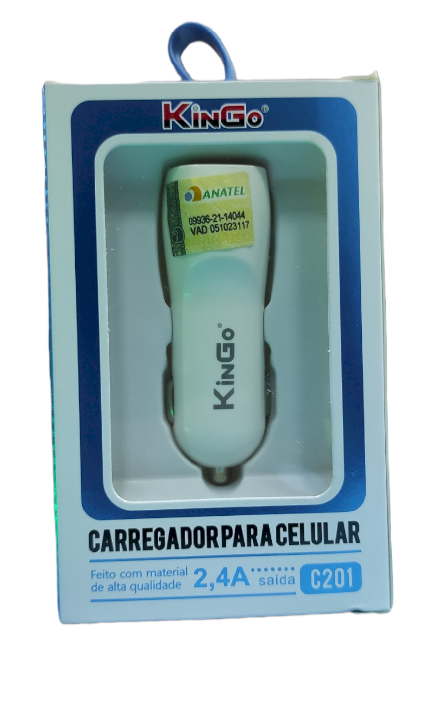 FONTE VEICULAR DUAL USB KINGO 