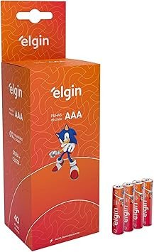 CAIXA DE PILHAS AAA ELGIN