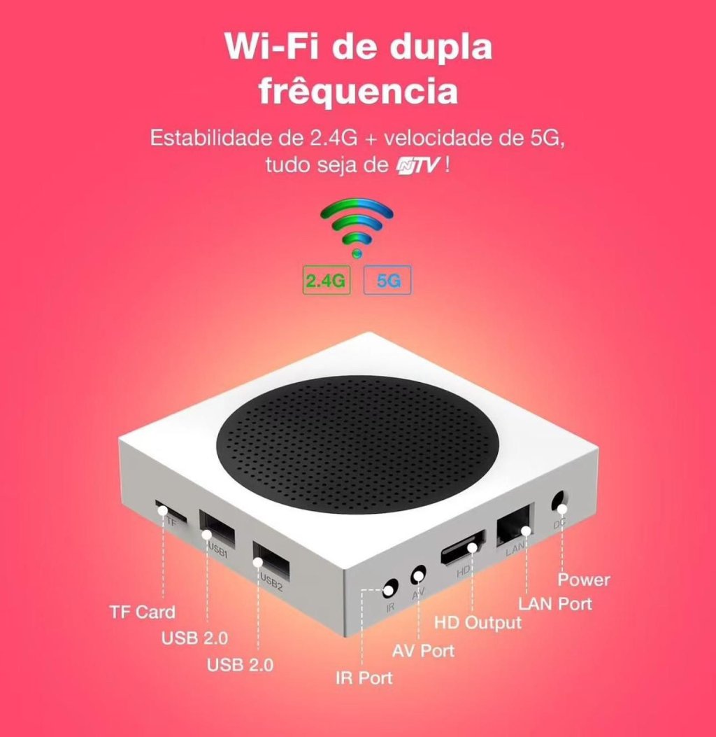 NTV 8K WIFI 5G DUPLA FREQUÊNCIA HDR