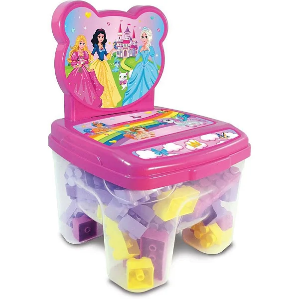 BRINQUEDO PARA MONTAR CADEIRA TOY BLOCOS 24 PEÇAS - GGB PLAST