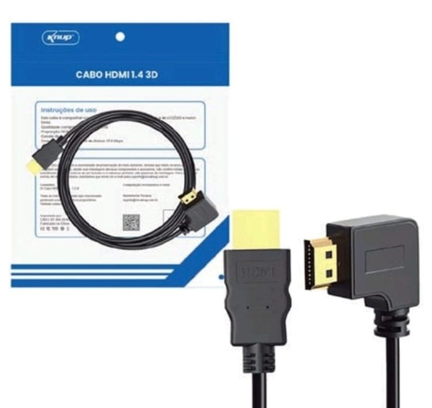 CABO HDMI/HDMI 90º 1.5M KNUP