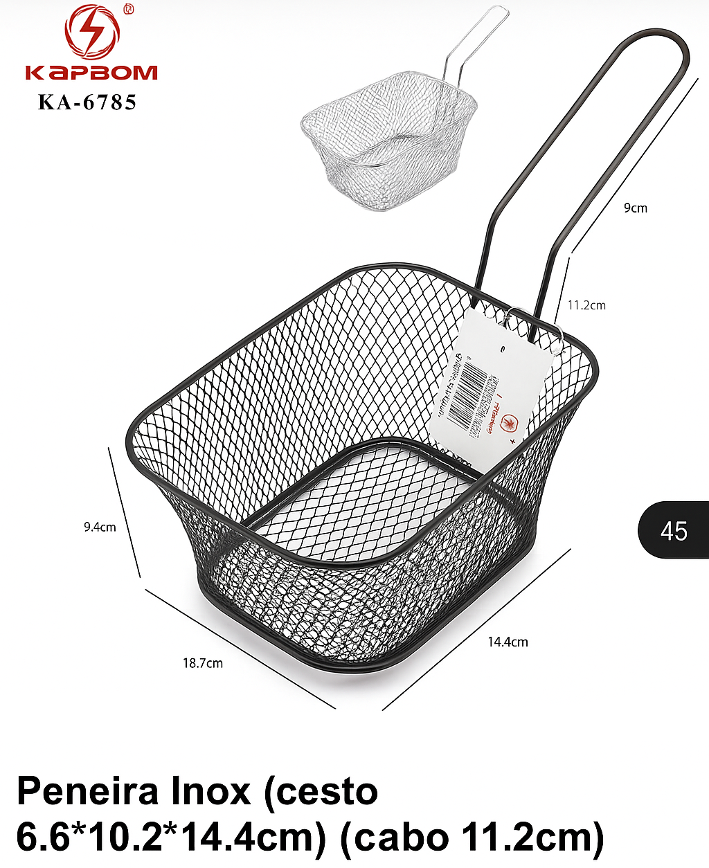 PENEIRA INOX KAPBOM