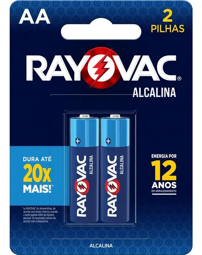 PILHA AA ALCALINA RAYOVAC