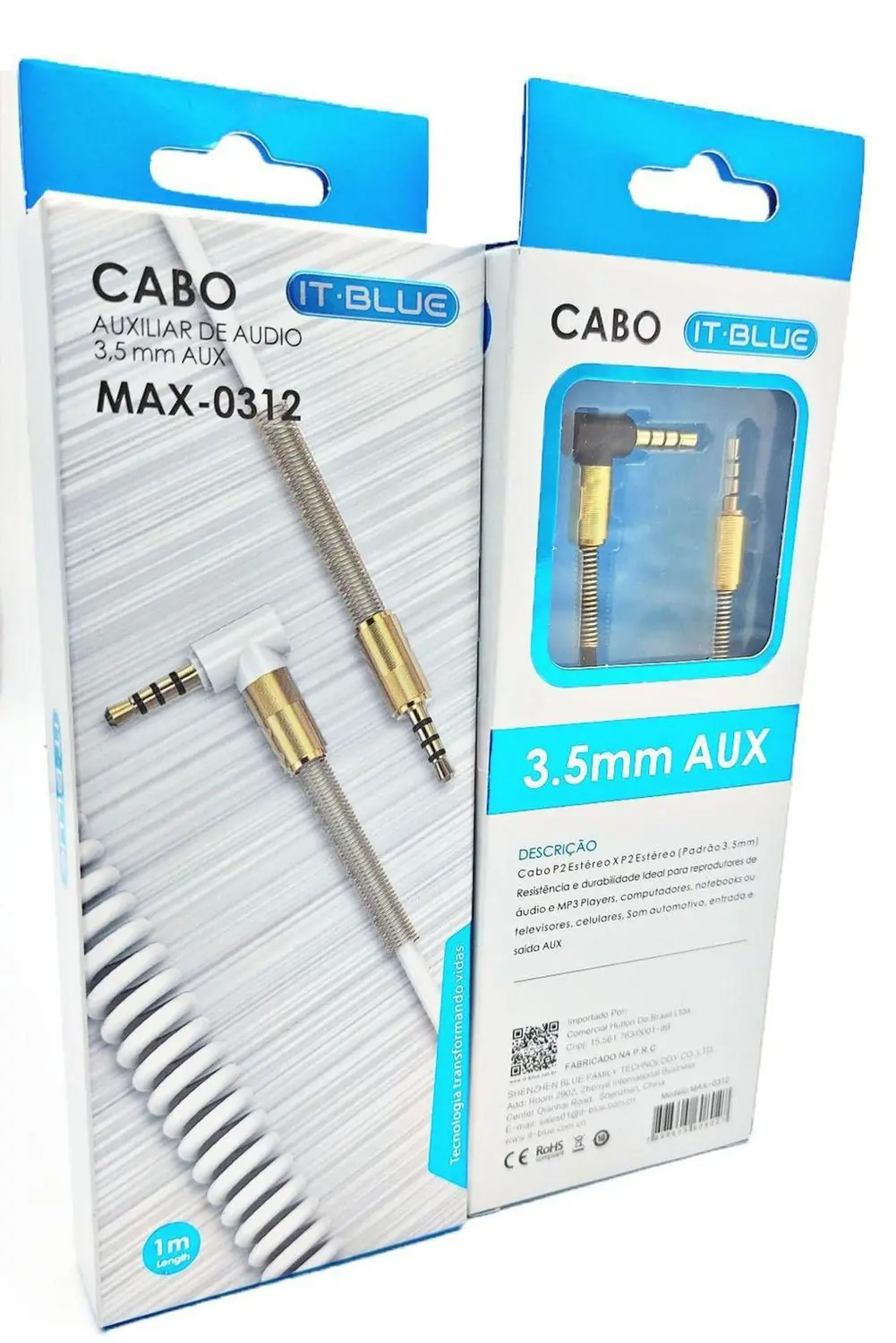 CABO AUXILIAR DE ÁUDIO P2/P2 IT BLUE