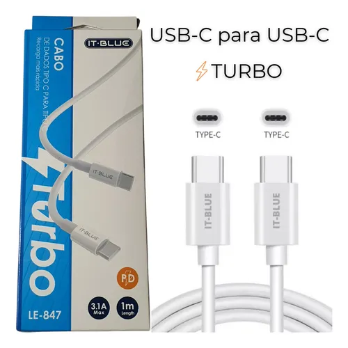 CABO USB-C / TIPO C IT BLUE