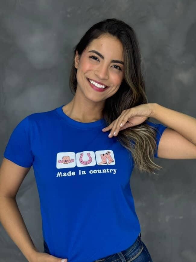 Made in country / azul caneta 