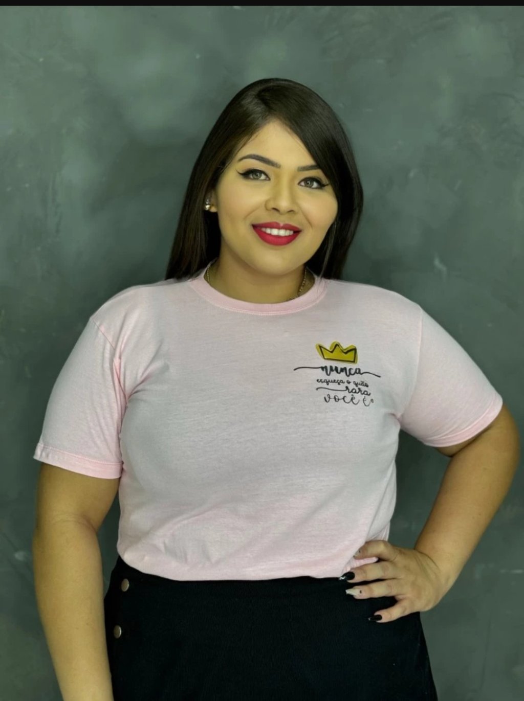 Nunca esqueça o quão rara você é/ Rosa bebê 