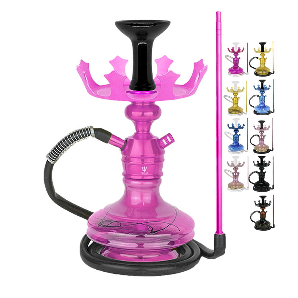 Narguile Completo Triton Zip Coroa + Mang anti chama completa + aladin abstrato 