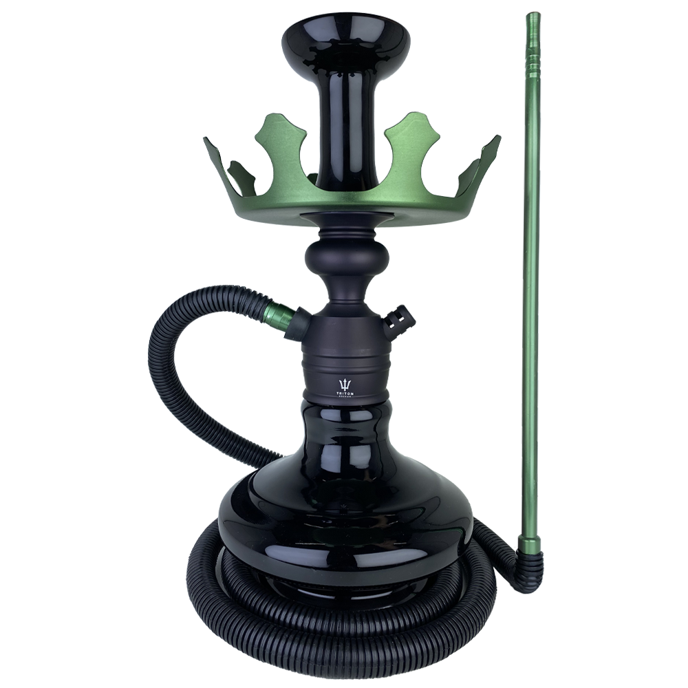 NARGUILE COMPLETO TRITON ZIP - PRETO E VERDE