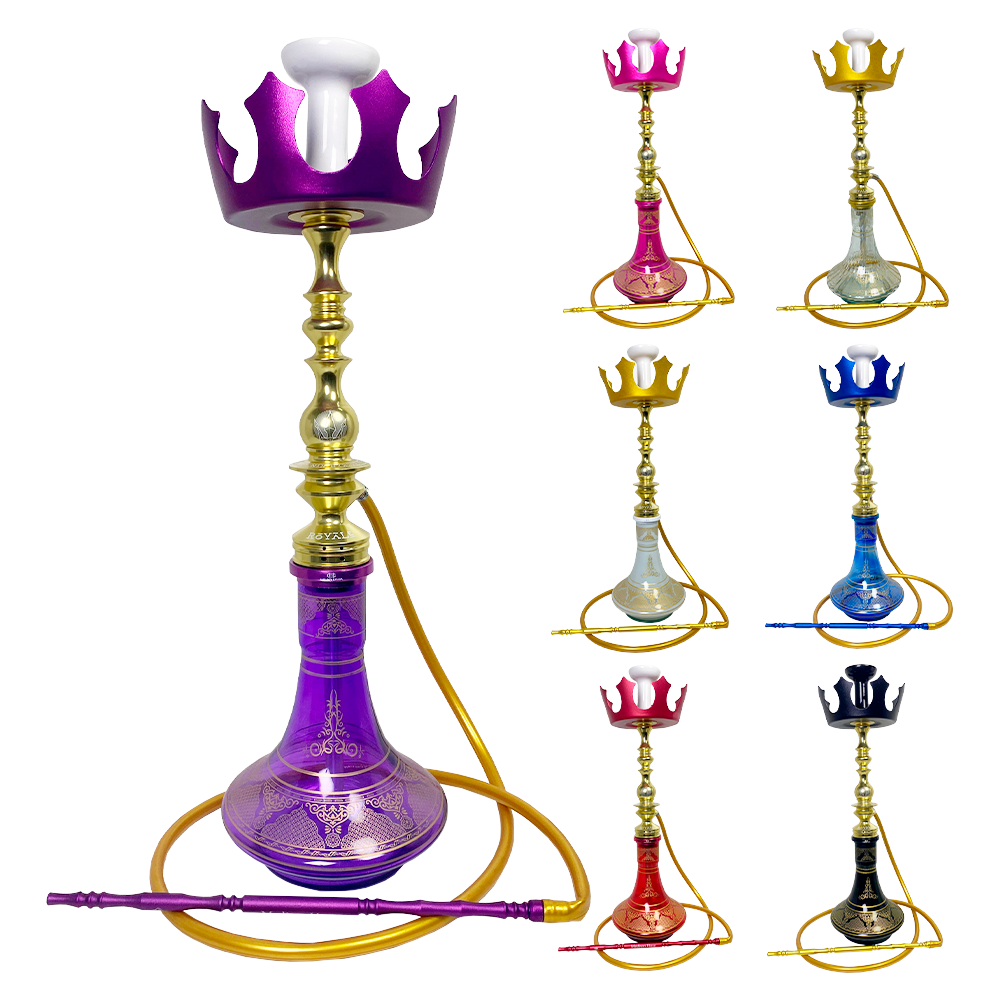 NARGUILE COMPLETO HOOKAH KING ROYALE - DOURADO