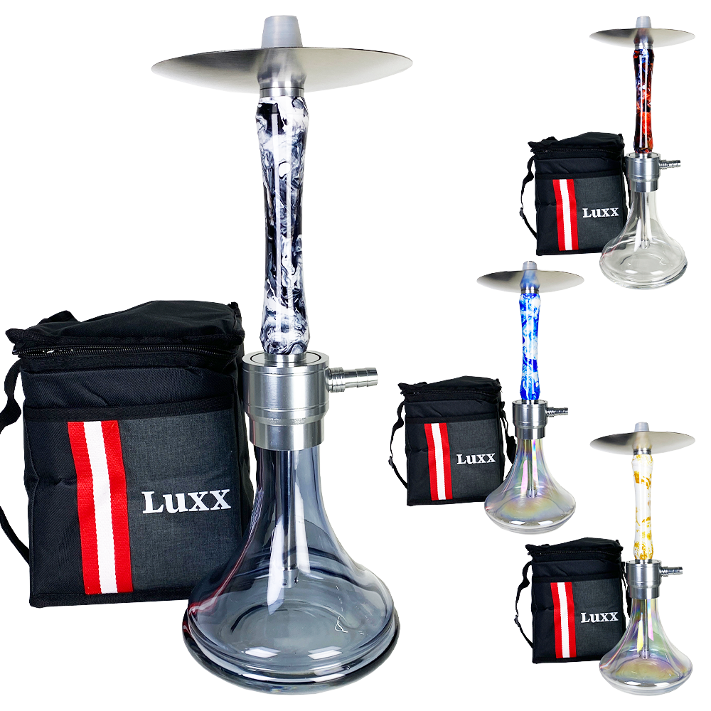 NARGUILE COMPLETO LUXX COM BOLSA - SILVER