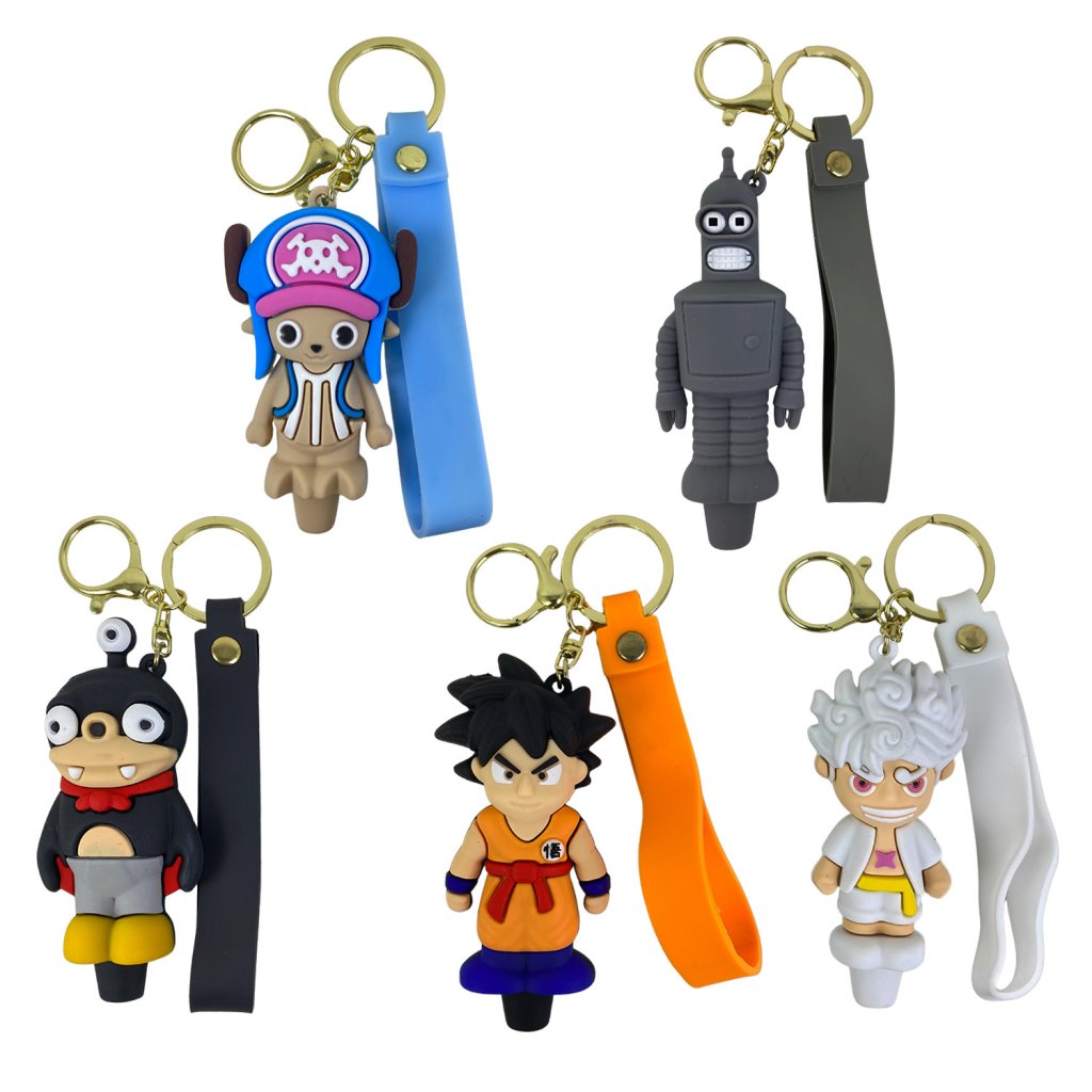 PIPE DE SILICONE CHAVEIRO - PERSONAGENS - SORTIDOS