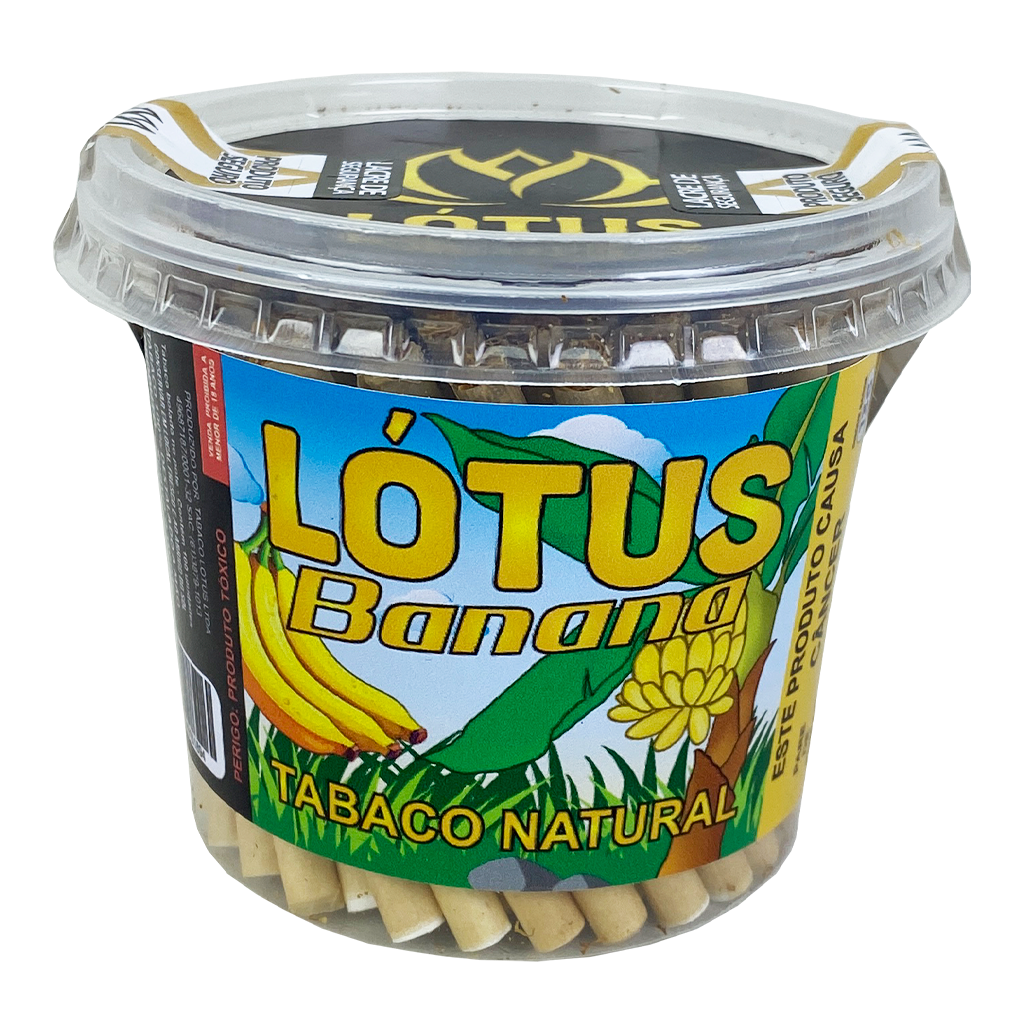 TABACO LÓTUS - BANANA - CURTO / 100 UND