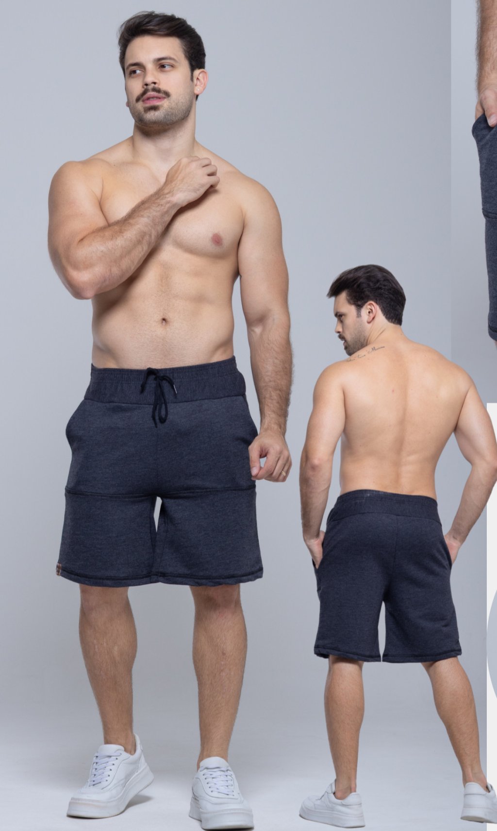 Short moleton detalhe 2 cores Ref:17