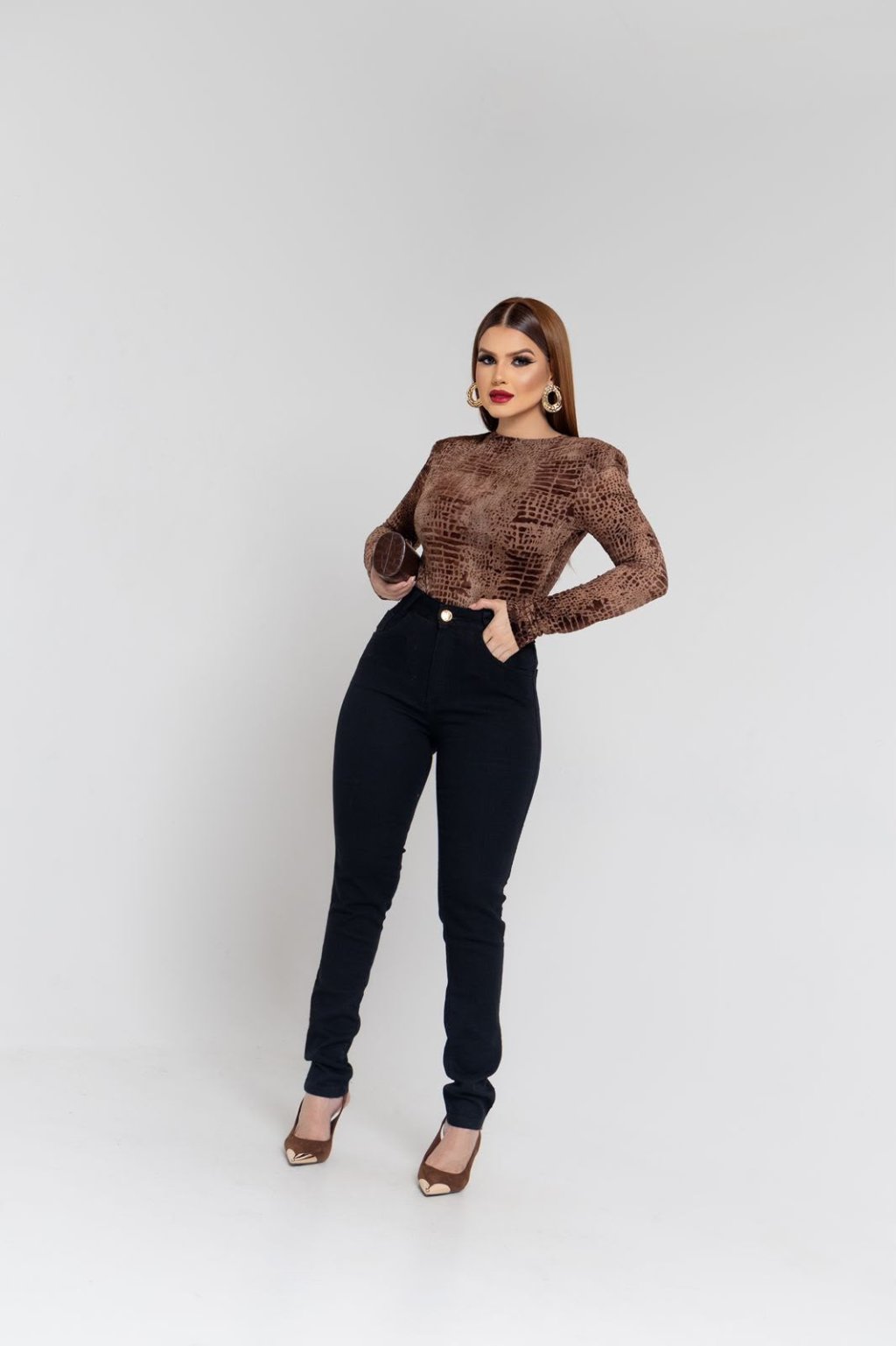 CALÇA JEANS FEM SUPER LIPO REF: 2026