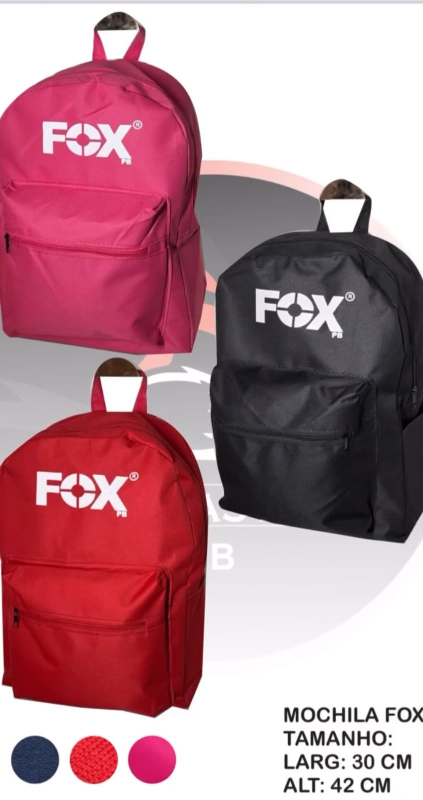 MOCHILA FOX JUST P REF: POP11