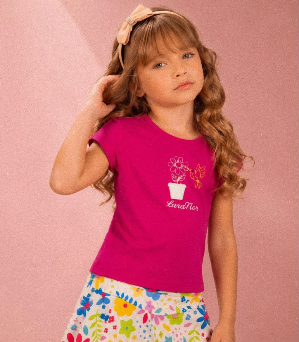 CONJUNTO LARA FLOR INFANTIL REF:V5