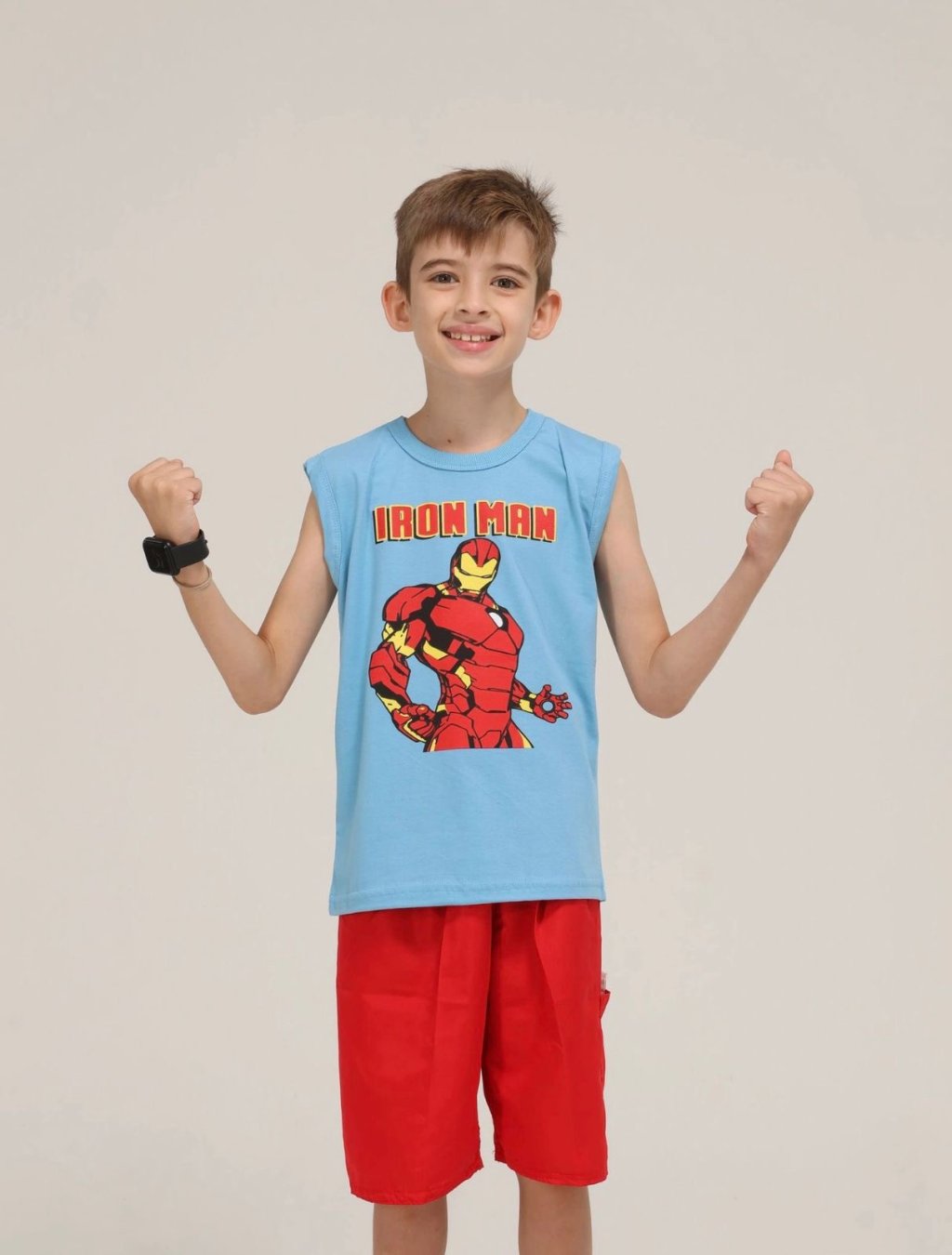 CONJUNTO INFANTIL/ REGATA MASCULINO SHORT TACTEL  REF:NKS