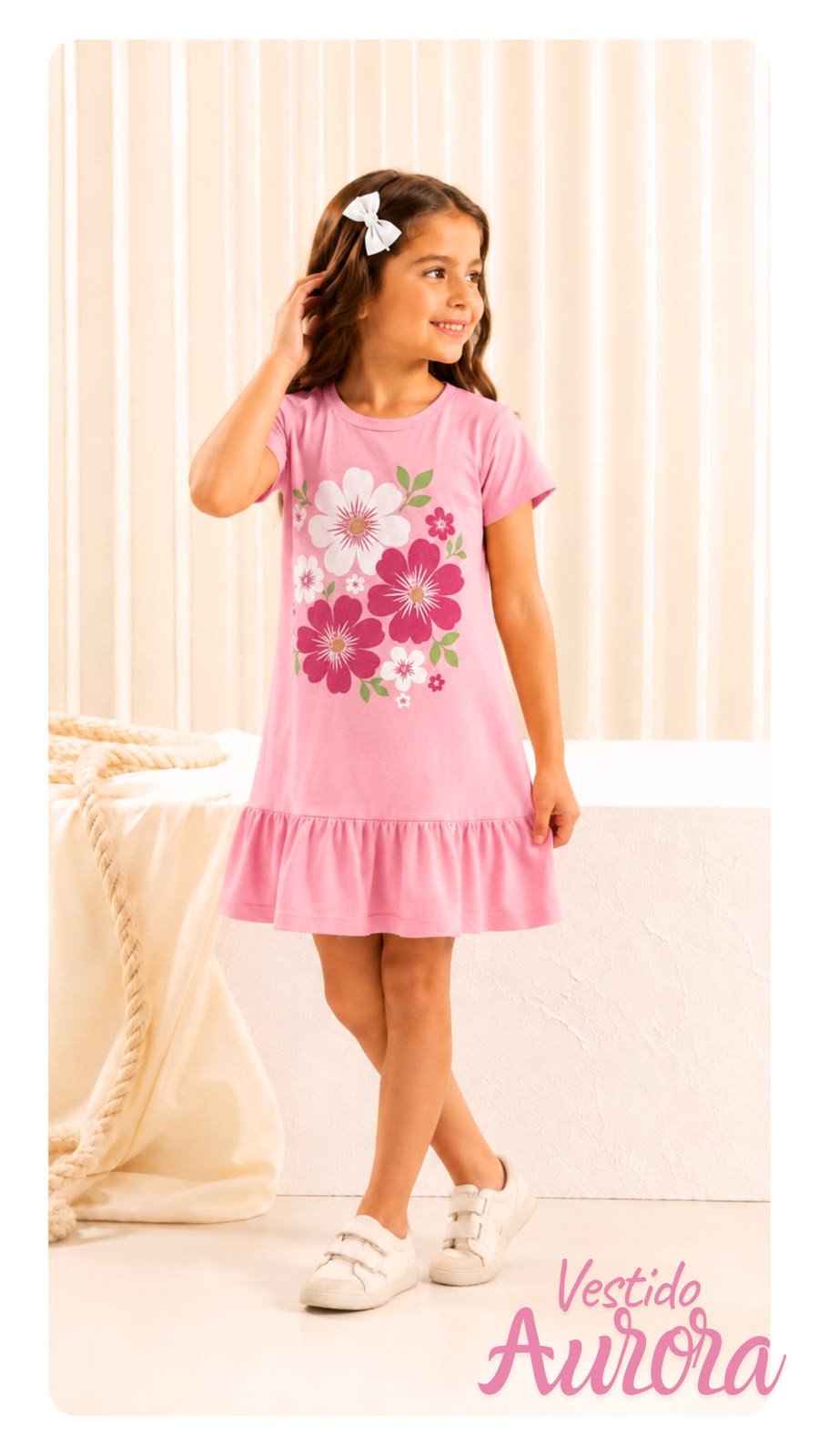 Vestido infantil Aurora REF:DS