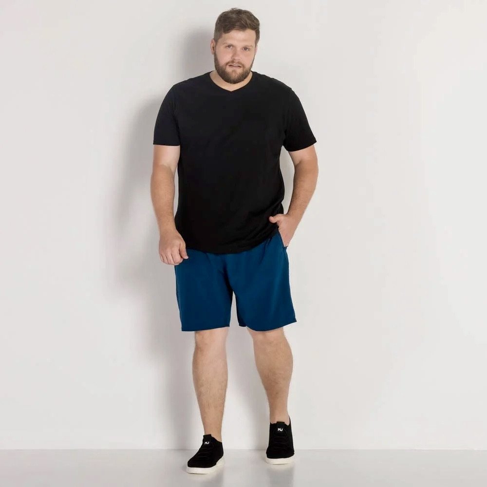SHORT ELASTANO LISO PLUS SIZE REF:011