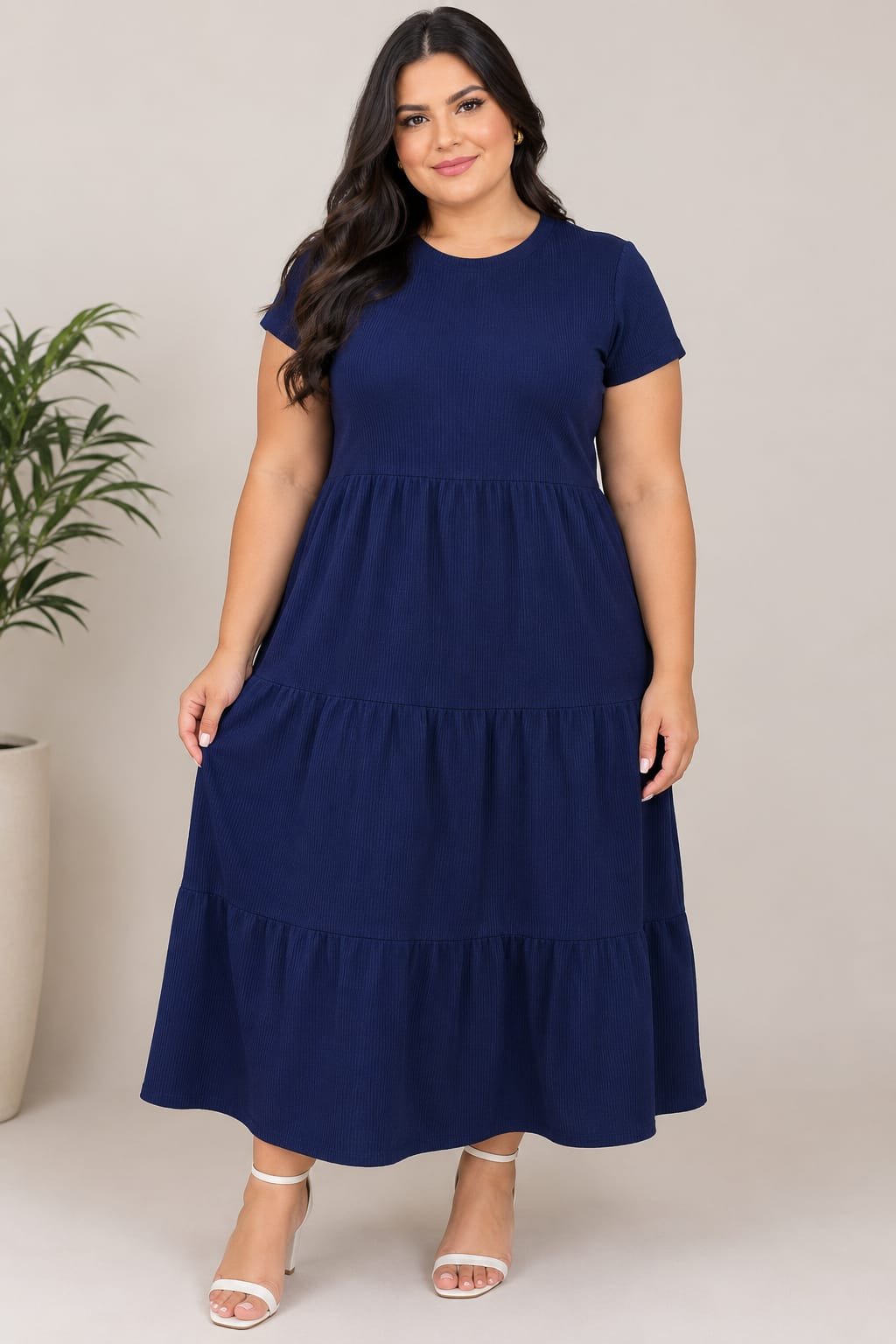 VESTIDO LONGO 3 MARIAS MANGA REF:Z3LIA