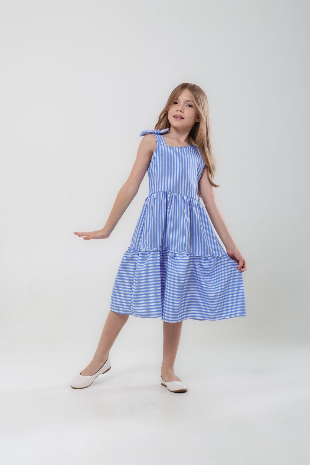 VESTIDO INFANTIL LISTRADO REF:N1