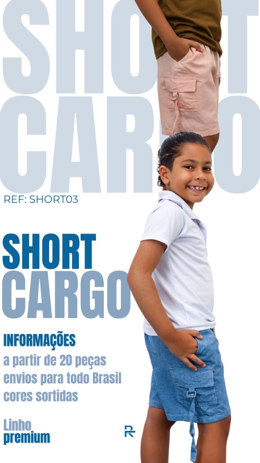 SHORT CARGO JUVENIL REF: 03 📍
