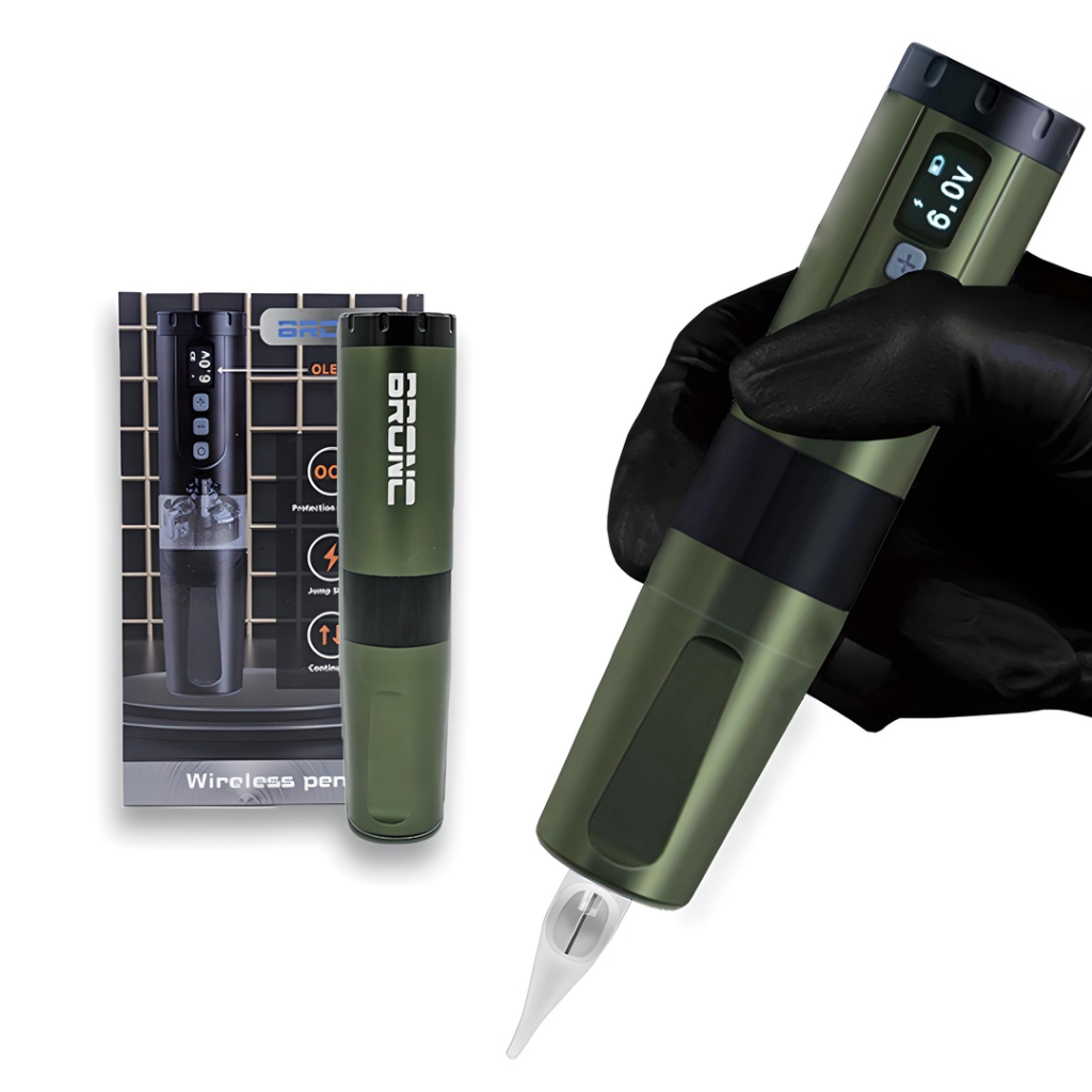 Máquina pen Bronc V2 Wireless - Verde Militar