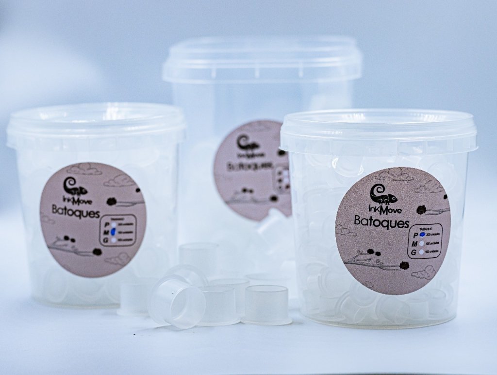 Batoque translucido com base inferior