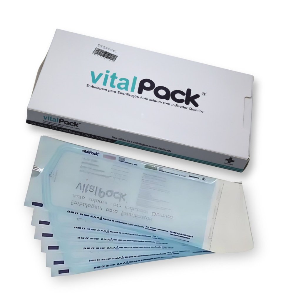 Envelopes P/esterilização Autoclave Piercing Jóia 15x23cm