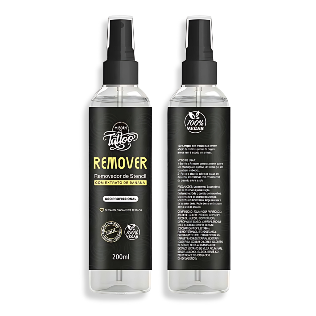 Removedor De Stencil Tattoo 200ml Mboah Banana Para Tatoo