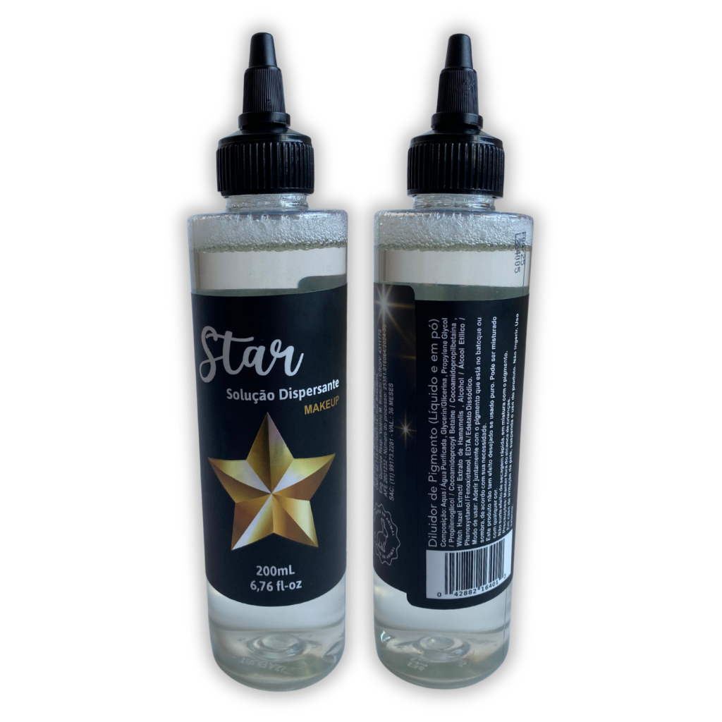 Diluente De Tintas Tatto Star Tts 200ml Para Tatuagem