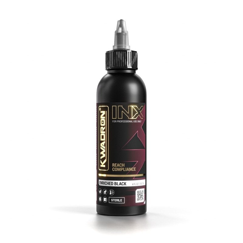 Tinta Kwadron Inx Enriched Black 240ml - Black