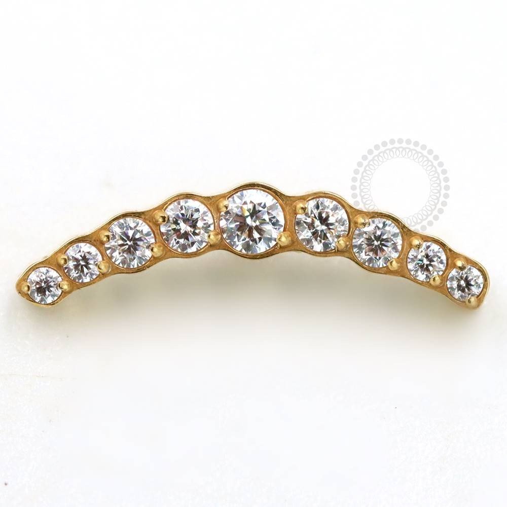 Topo titânio PVD Gold 1.2mm - TN717
