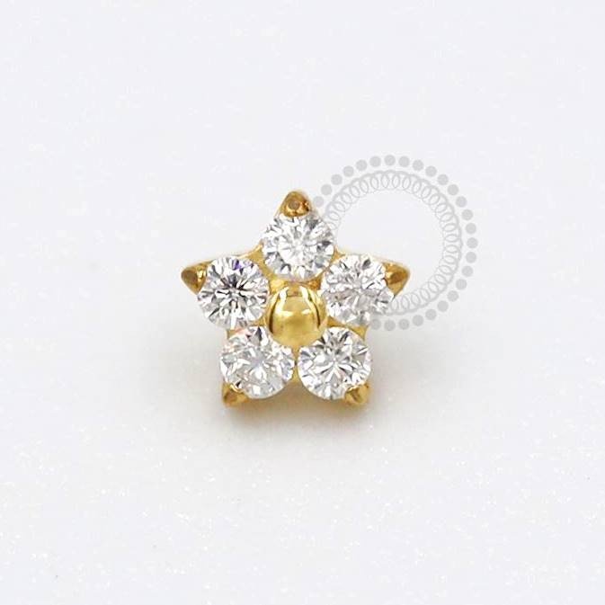 Topo titânio PVD Gold 1.2mm - TN779