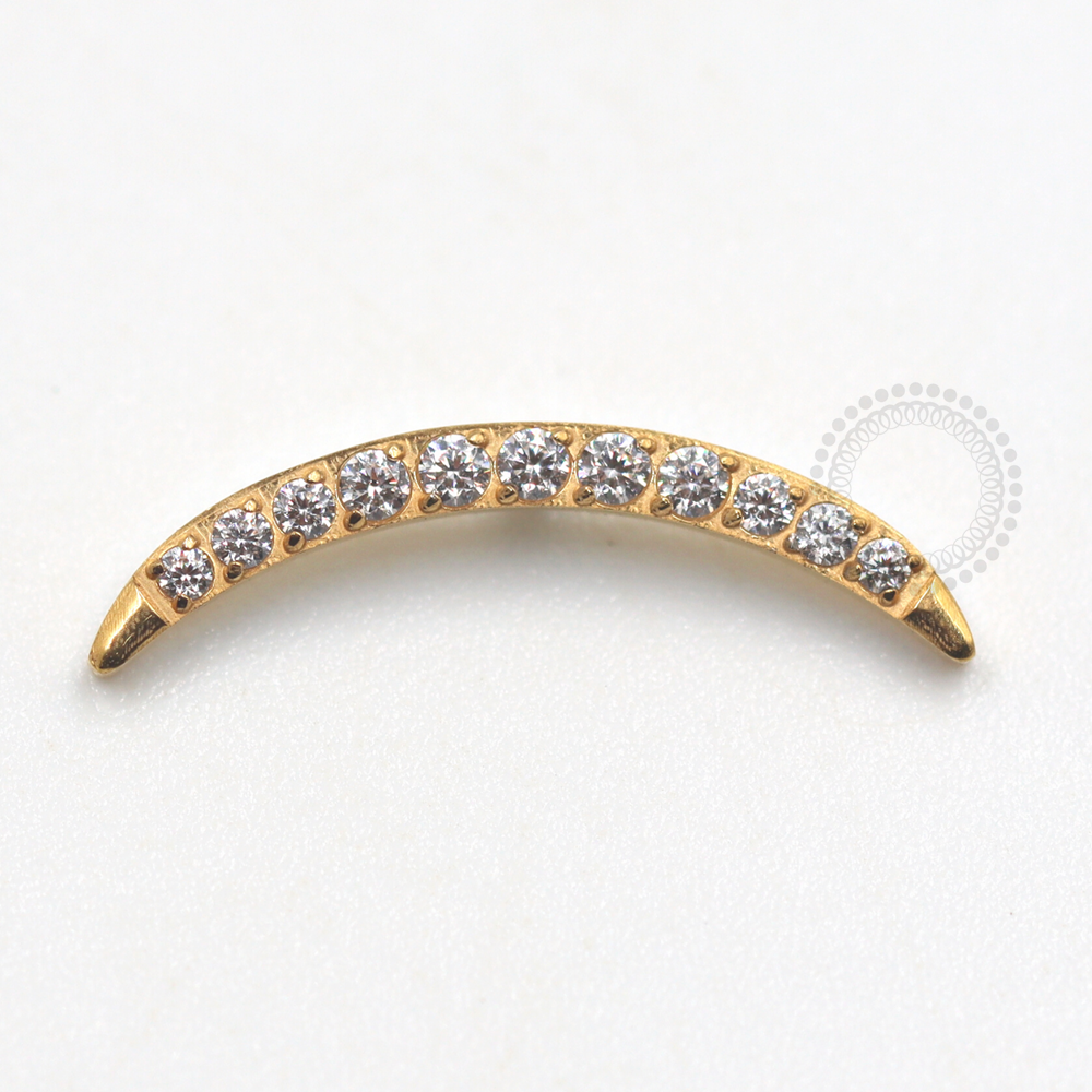 Topo titânio PVD Gold 1.2mm - TN669