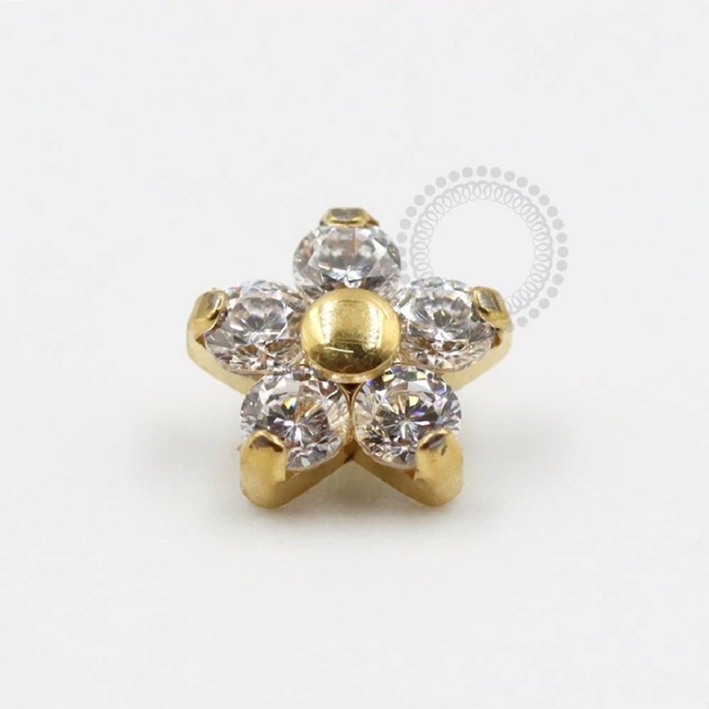Topo titânio PVD Gold 1.2mm - TN318