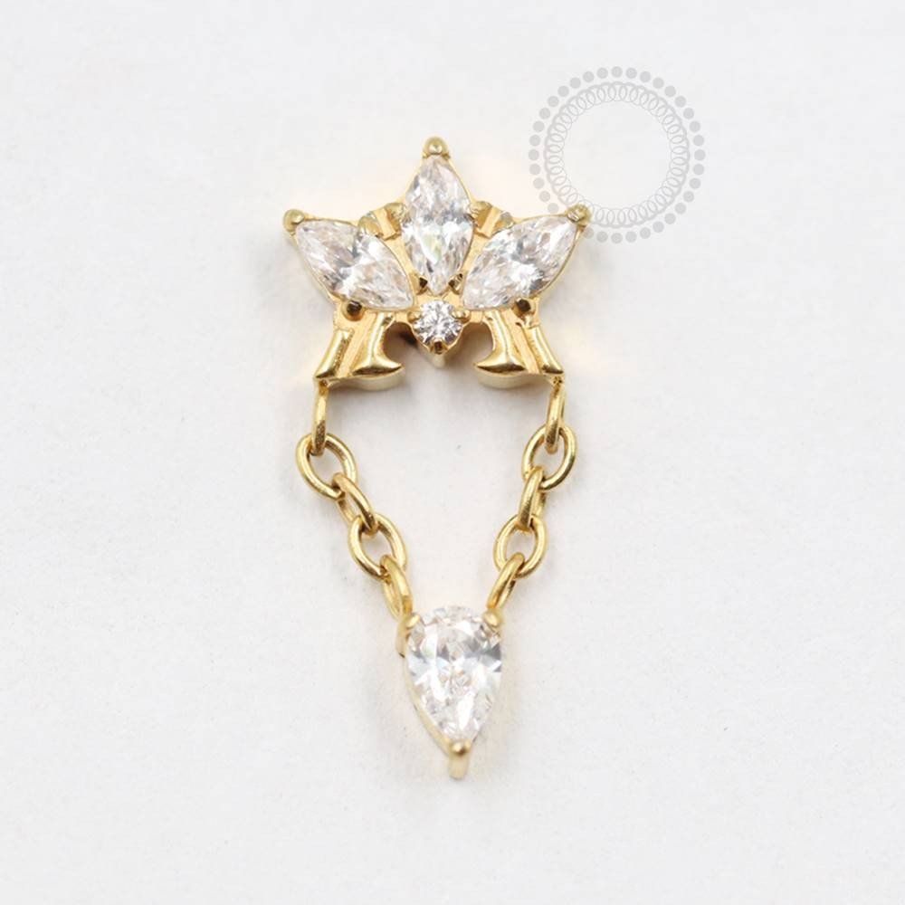 TN715 Topo Glamour com Corrente