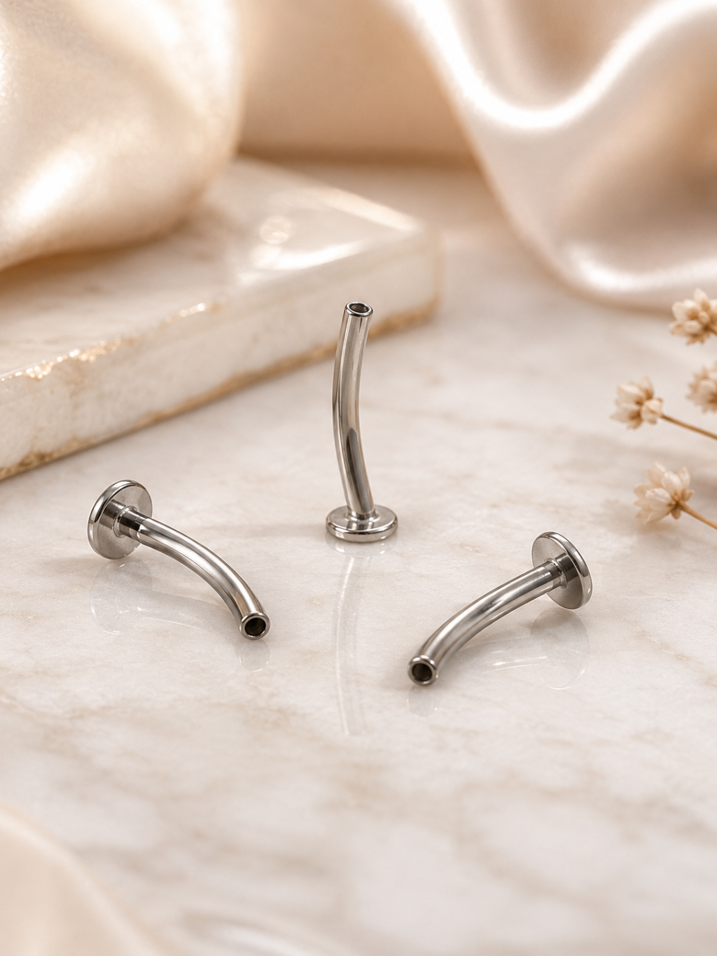 Tn115 Haste De  Labret Curvo 