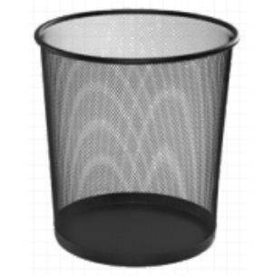 CESTO METAL PARA LIXO 12,5 PRETO