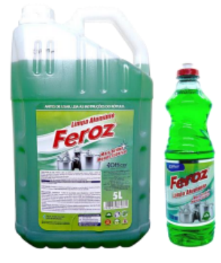 LIMPA ALUMÍNIO FEROZ 5L/500ML