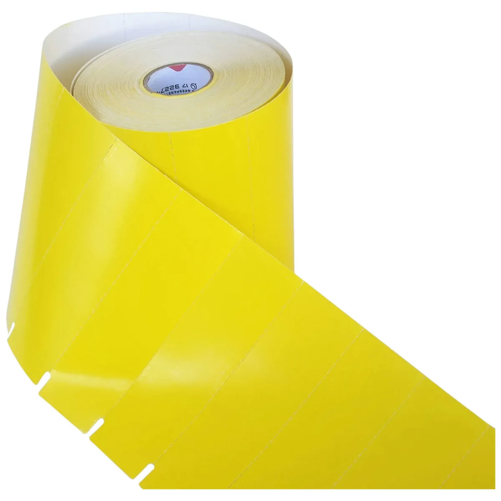 ETIQUETA GONDOLA LATERAL AMARELA