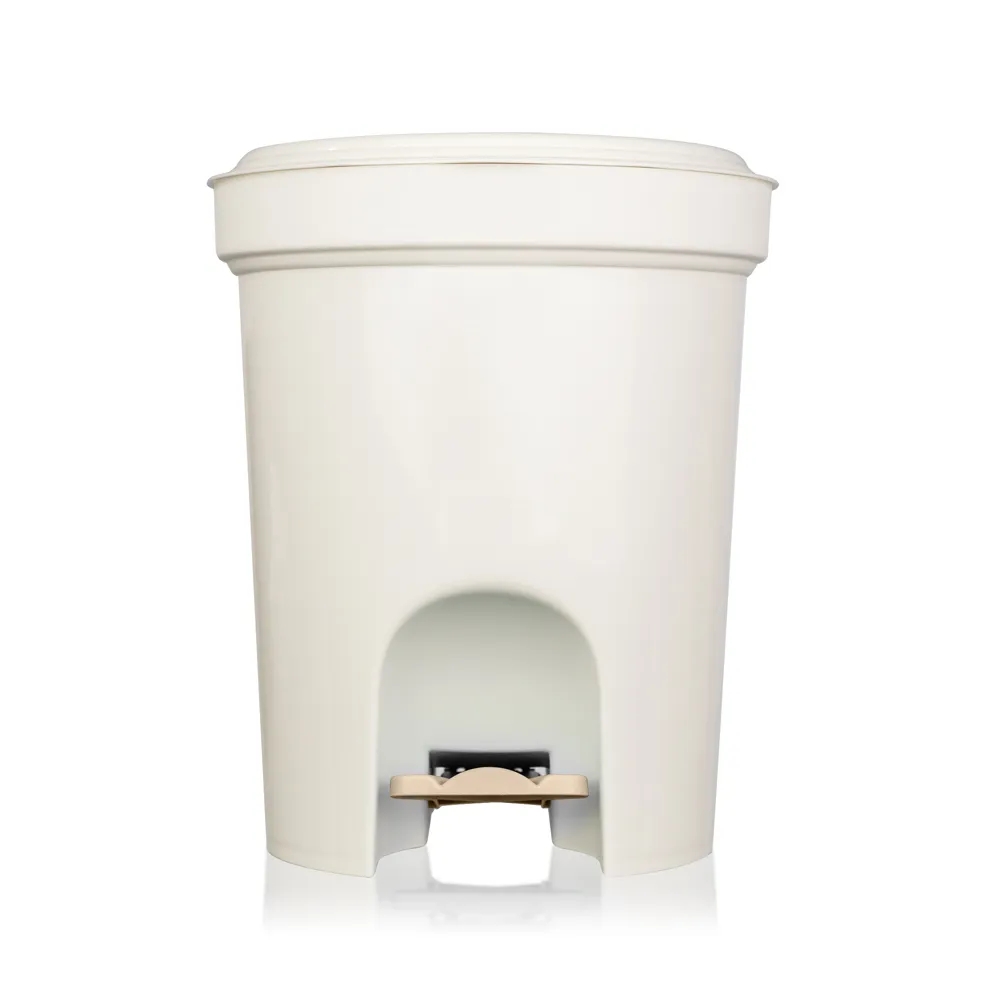 LIXEIRA C/ PEDAL BRANCA 6,6L
